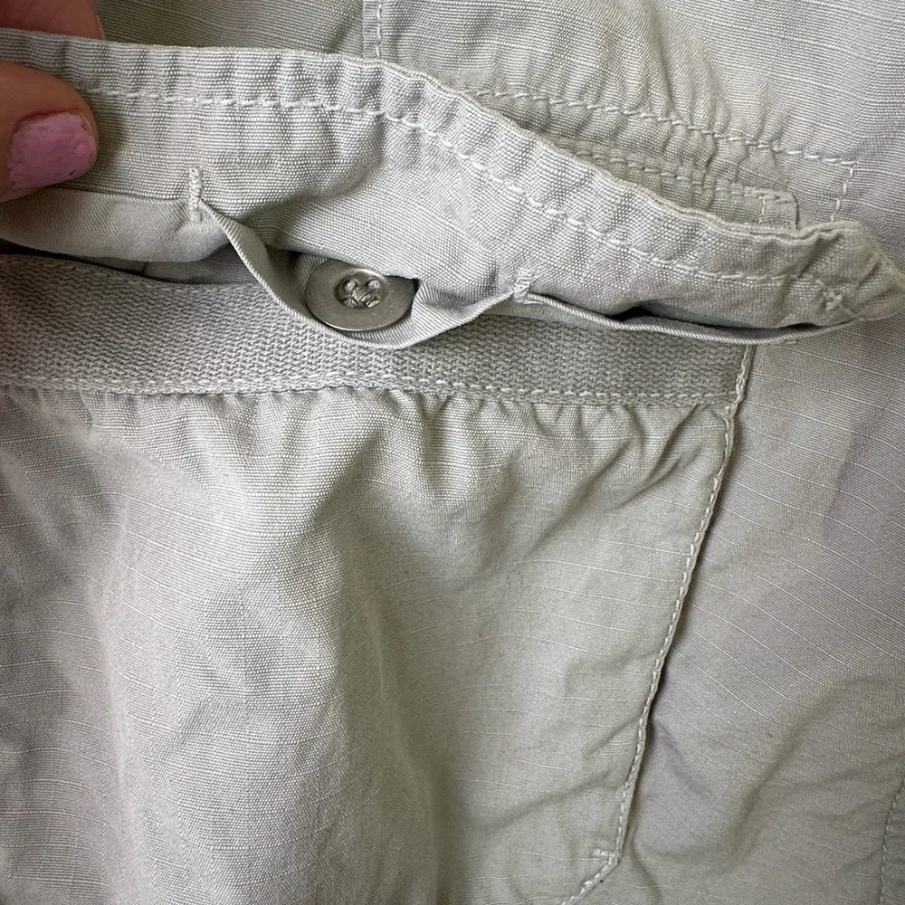 J Crew Pants Mens 36x30 Canvas Chino Lightweight Gray Drawstring Ankle Summer